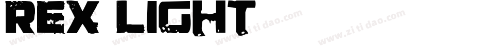 Rex Light字体转换